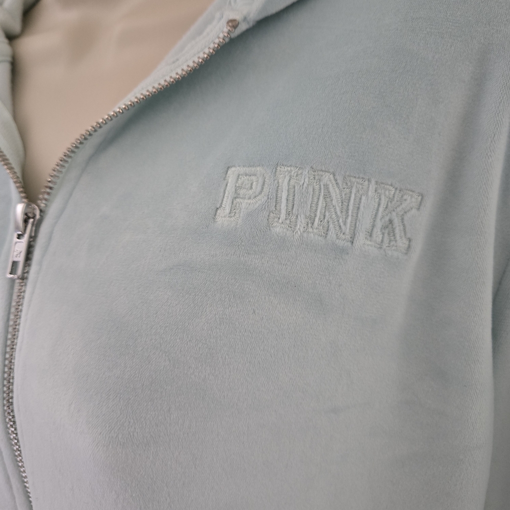 PINK Victoria's Secret Women's Light Blue Jacket